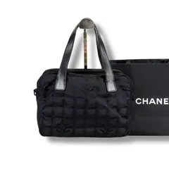 シャネル　CHANEL ニュートラベルライン　ハンドバッグ　ミニトートバッグ　ブラック　黒　ナイロンキャンバス　ココマーク