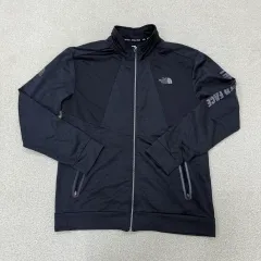 XL THE NORTH FACE ザノースフェイス ブラック グレー マウンテン アスレチック ジップアップ ジャージ 0114T1