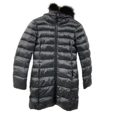 HERNO(ヘルノ) ダウンコート サイズ40 M レディース - ダークネイビー 長袖/ファー/冬