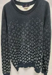 (Mサイズ) ルイヴィトン モノグラム ディグレード クルーネック ニット