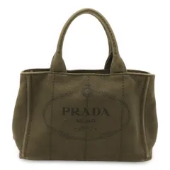 PRADA プラダ CANAPA カナパ トートバッグ ハンドバッグ キャンバス カーキグリーン ゴールド金具 ショルダーストラップ欠品 1BG439