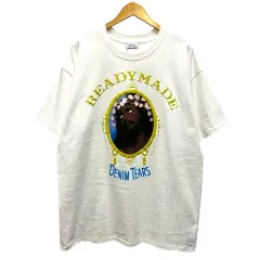 レディメイド READYMADE ×DENIM TEARS RE-DT-WH-00-00-1 Tシャツ クルーネック コットン プリント 半袖 XXL 白 ホワイト