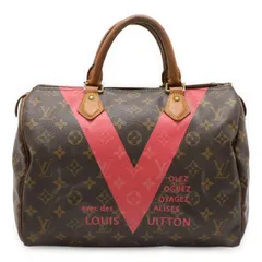 LOUIS VUITTON ルイ ヴィトン モノグラム V スピーディ30 ハンドバッグ ミニボストンバッグ ピンク プリント M41533