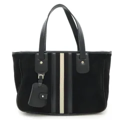 BALLY バリー トレインスポッティング ハンドバッグ スエード レザー ブラック 黒 ホワイト 白