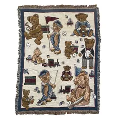 vintageラグ ブランケット マルチカバー タペストリー アニマル 動物 くま テディベア ぬいぐるみ おもちゃ 野球 ベースボール 機関車 ブロック かわいい Rug Throw Blanket Animal 2613