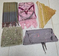 マフラー5点まとめ出品スカーフ刺繍レイ・レースマフラー