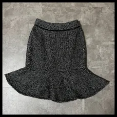 ツイード フレアスカート モノトーン 上品 きれいめ レディース