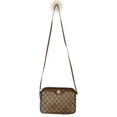 GUCCI オールドグッチ GGスプリーム ショルダーバッグ 斜め掛け ロゴ金具