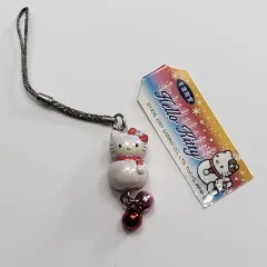 サンリオ 正規品 :) 雪だるま オーロラ ハローキティ キティーストラップ キーホルダー 携帯ストラップ