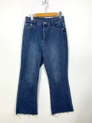 prose verse プロズヴェール ストレート デニムパンツ sizePL/青 ■■レディース