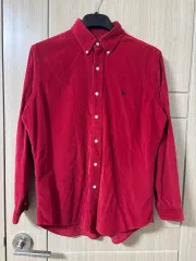 ポロラルフローレン コーデュロイ シャツ レッド