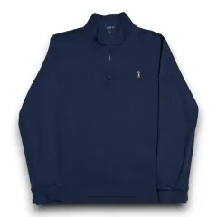 POLO Ralph Lauren ネイビー ハーフジップ ニット セーター