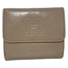 HIROFU(ヒロフ) 3つ折り財布 - グレーベージュ レザー