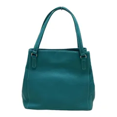 KITAMURA(キタムラ) トートバッグ - ブルーグリーン レザー