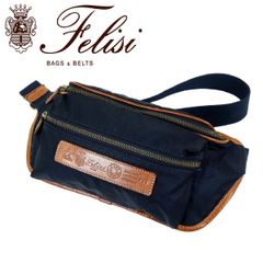 Felisi フェリージ 218 ボディバッグ ウエストバッグ ナイロン×レザー