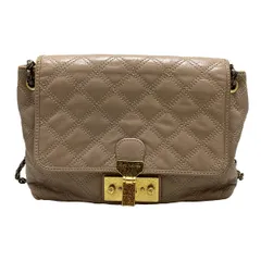 MARC JACOBS(マークジェイコブス) ショルダーバッグ - ピンクベージュ チェーンショルダー レザー