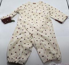 ☆セット割対応☆ プティマイン ベビー 長袖 ロンパース 50～70cm （1159）