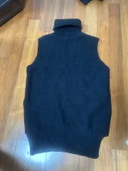 ニットベスト ブラック 新品