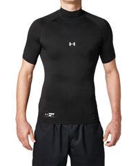 [アンダーアーマー] ショートパンツ UA HG ARMOUR COMP SS MOCK メンズ BLK/SIL 日本 SM (日本サイズL相当) [BLK/SIL] [S]