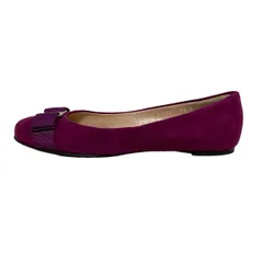 FERRAGAMO/SalvatoreFerragamo(サルバトーレフェラガモ) フラットシューズ 5 1/2 B レディース - パープル ヴァラ