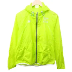 ニューバランス NEW BALANCE ナイロンジャケット ブルゾン ウインドブレーカー ロゴ プリント ジップアップ M 黄色 イエロー 系 IBO87 0113