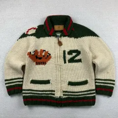 カナディアンセーター カンパニー ベースボール パータン リアル カウチン カーディガン