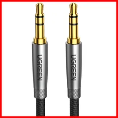 UGREEN オーディオケーブル 3.5mm オスオス aux ケーブル ステレオミニプラグ 3極/TRS オーディオケーブル 高耐久性 24K金金メッキプラグ ヘッドホン/スピーカー/車/PC/MP3/スマホなどに対応
