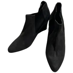  MODE ET JACOMO carino モード エ ジャコモ コリーノ サイドゴア ウェッジヒール ブーツ レディース 24.5  【DD123】