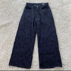 完売品　LIDNM XX SLUB BAGGY DENIM　デニムパンツ　ワイド　サイズS