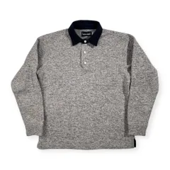 Lewis & Barnes ルイスアンドバーンズ POLARTEC ポーラテック 裏フリース系 長袖 ラガーシャツ サイズ M /グレー/メンズ