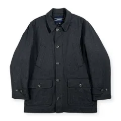 LANDS'END ランズエンド ウールブレンド クラシック カーコート ジャケット サイズ L /チャコールグレー/メンズのサムネイル