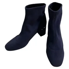  Cole Haan コール ハーン ラリー ストレッチ ブーティー Laree Stretch Bootie マリンブルー スエード レディース 71/28  【DD123】のサムネイル