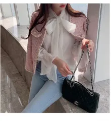 ツイード ピンク ジャケット