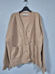 11AM オーバーサイズ ウールブレンド ニットカーディガン Free!