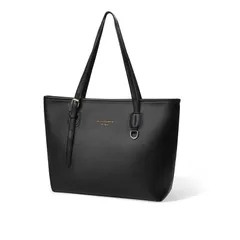 【新着商品】大容量 外ポケット撥水加工 A4 肩掛けバッグ ショルダーバッグ 大きめ PUレザー トートバッグ リクルート 就活 レディース 通勤 就職 ビジネス 面接 2way [Neurix] 肩掛け