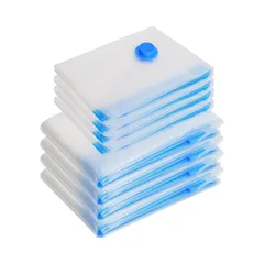 【新着商品】旅行用 出張 引越し 家庭用 防虫防カビ 防塵防湿 80*100cm(4枚)+50*70cm(4枚) 掃除機対応 省スペース 小物収納 収納袋 真空パック 衣類圧縮袋 【圧縮袋セット8枚入】あっしゅく袋