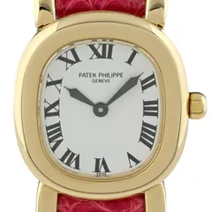 パテックフィリップ PATEK PHILIPPE ゴールデンエリプス 4830J 腕時計 YG レザー クォーツ ホワイト レディース 【中古】のサムネイル