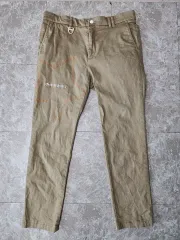 ガーメント スター 刺繍 コットン パンツ ベージュ 34