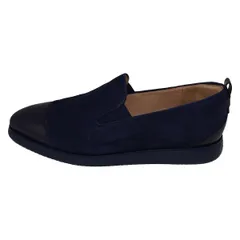 COLE HAAN(コールハーン) スリッポン 6 1/2 レディース - ネイビー×ダークネイビー レザー