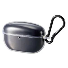 【在庫処分】エレコム WF-1000XM5 SONY ケース カバー TPU カラビナ付き ワイヤレス充電可 衝撃吸収 軽量 キズ防止 透明 クリア TWS-SO231UCCR