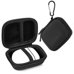 【在庫処分】Open Ultra Bluetooth ii Earbuds イヤホンと互換性あり、交換用ハードシェルポータブルキャリングバッグ QC Bose (ブラック) イヤホンケースホルダーボーズ Linkidea