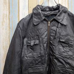 BRANDINI シープレザー スウィングトップ ジャケット M（XL相当 