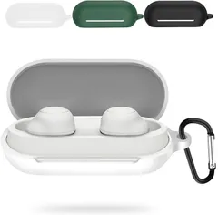 【人気商品】Sony WF-C500 ケース カバー WF-C500 カバー対応 Sony WF-C500 液状シリコン AIYYXX ケース 全面保護カバー キズ防止 耐衝撃 装着充電可能 防水 防塵 紛失防止 カラビナ付きSony WF-C500 case