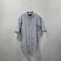 ポロラルフローレン ボタンダウン ストライプ 半袖 シャツ L