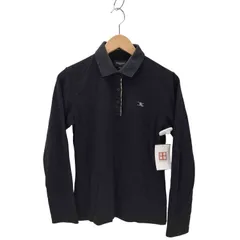 バーバリーゴルフ BURBERRY GOLF ロゴ 刺繍 ノバチェックライン L/S ポロ シャツ レディース import：M 