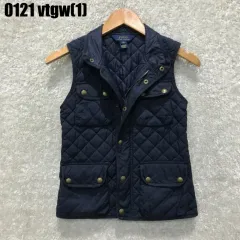 ポロラルフローレン ネイビー キルティング ベスト キッズ