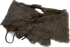 DD131 【美品】GUSHLOW&COLEガシュロウアンドコール　ファーマフラー　ブラウン　レディース