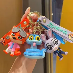 【3点セット❣️】Disney ズートピア ニック・ワイルド＆ジュディ・ホップス＆ゲイリー キーホルダー