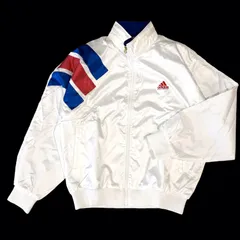 90s デサント製 adidas EQUIPMENT USA アメリカ代表 ナイロンジャケット XO 3L相当 ヴィンテージ