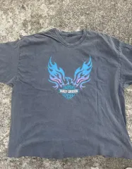 90s ヴィンテージ ハーレーダビッドソン フレイム 半袖 Tシャツ 2XL